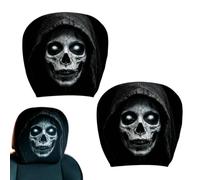 Headrest Covers 2 Pieces Interior Protector Ghost Face Headrest Covers