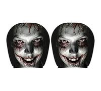 Headrest Covers 2 Pieces Interior Protector Ghost Face Headrest Covers