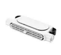 Headrest Fan, Car Fan Angle Adjustable, Portable Ventilation Cooler with 3000mAh Rechargeable Battery, Ideal for Truck, Van, Camping, Road Trip, Long Drive, Black/White/