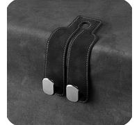 Headrest Hooks for Car, Twin Hook Leather Car Headrest Hangers, 2/4 PCS Universal Leather & Zinc Alloy Hook for Handbags, Purses, And Bags - Durable Back Seat Organizer (G,2 pcs)