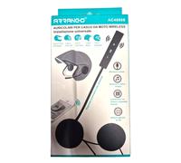 HEADSET MICROFONO AURICOLARE BLUETOOTH IMPERMEABILE PER CASCO MOTO SCOOTER MP3
