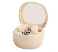 Headset Wireless 36h Playback Ricarica Rapida 1h | 36 ore totali, case ricarica 3 volte, standby 60 giorni, 200mAh, uso continuo(Skin Color1 Translation)