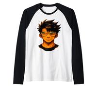 Headstrong The Face of Fire Freedom And Fury, Idea Regalo Maglia con Maniche Raglan