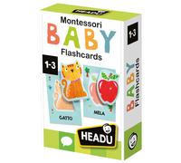 HEADU Baby Flashcards Montessori Ascolta e Pronuncia le Prime Parole Giochi