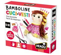 Headu Kit cucito Bamboline Cuci e Vesti HDUIT56918 Tecniche facili Made in Italy