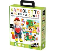 Headu Bambolotto Amico del Cuore Montessori il Gioco per lo Sviluppo Emotivo dei più Piccoli It57199 Gioco Educativo per Bambini 2-4 Anni Made in Italy