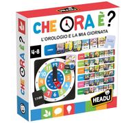 Headu - Che Ora È? - L'Orologio e la Mia Giornata: Impara a Leggere l'Ora | Orologio Didattico Bambini 4 5 6 7 8 Anni, Tombola Educativa, Ora Analogica e Digitale, Giorni della Settimana, Made in Italy