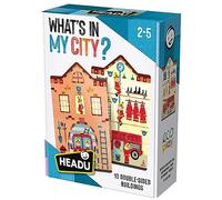 Headu- Città Puzzle educativo Ecologico Realizzato con Carta Riciclata, Multicolore, IT62104