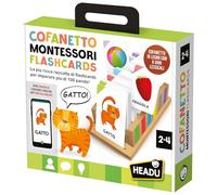 COFANETTO MONTESSORI flashcards HEADU gioco educativo CON 100 PAROLE età 2+