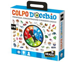 HEADU - Colpo d’Occhio - Prontezza, Concentrazione e Pensiero Logico | Gioco da Tavolo Bambini 5 6 7 8 9 10 Anni, Gioco Educativo Divertente e Didattico, Regalo Bambino Regalo Bambina, Giochi Autismo