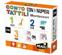 Headu Conto Con I Numeri Tattili Montessori Tocca E Scopri I Numeri E Le Quantità It55089 Gioco Educativo Per Bambini 3-6 Anni Made In Italy