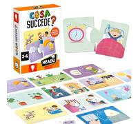 HEADU - Cosa Succede - Comprendere le Relazioni! | Giochi Educativi Bambini 3 4 5 Anni, Gioco Didattico per Sviluppare il Pensiero Logico, Regalo Bambino Regalo Bambina, Made in Italy