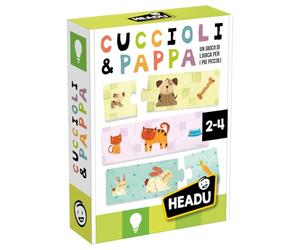 HEADU - Cuccioli & Pappa - Un Gioco di Logica per i più Piccoli | Giochi Educativi Bambini 2 3 4 Anni, Gioco di associazione per bambini, Giochi Logici Prima Infanzia, Regalo Bambino, Made in Italy