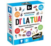 HEADU - Dì la Tua! - Il Gioco delle Argomentazioni | Gioco Di Società Educativo per Bambini 6-8 Anni, Un Action Game Per Imparare a Parlare, Convincere e Ragionare, Regalo Natale Pasqua, Made In Italy