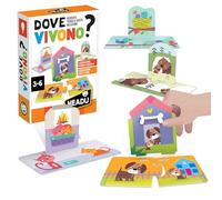 HEADU - Dove Vivono - Associa e Trova le Giuste Relazioni! - Un Gioco Educativo per Bambini dai 3 ai 6 anni - Made in Italy | IT61169