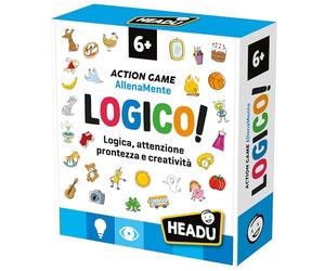 HEADU - È Logico! - Un Gioco di Logica, Prontezza e Creatività. Giochi Educativi 5 6 7 8 Anni, Giochi didattici per Bambini, Giochi da Tavolo Intelligenti, Regalo Bambino 6 Anni, Regalo Bambina 7 Anni