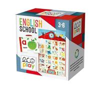 Headu English School Primo alfabetiere MU28528 Gioco Educativo Ecosostenibile per Bambini 3-6 Anni Made in Italy