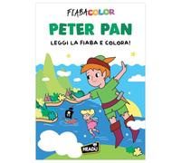 HEADU - Fiaba Color Peter Pan - Leggi la Fiaba e Colora | Albo da Colorare per Bambini, Libro Educativo 3-6 Anni, 32 Pagine da Colorare con la Fiaba di Peter Pan, Impara a Leggere Divertendoti