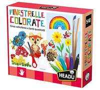 Headu Finestrelle Colorate Crea Vetrofanie E Tanti Oggetti Utili It53764 Gioco Art & Craft Per Bambini 5-10 Anni Made In Italy