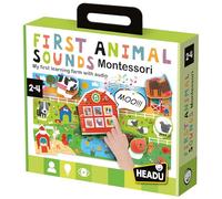 Headu - First Animal Sounds Montessori, Multicolore, Compatto MU57885