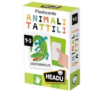 HEADU - Flashcards Animali Tattili Montessori, Tocca e Riconosci il Manto Degli Animali, Un Gioco Educativo per Bambini dai 1 ai 3 anni, Made in Italy
