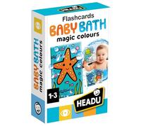 HEADU - Flashcards Baby Bath - Scopri La Magia Dei Colori Con L’Acqua | Carte Magiche per Bagnetto, Giochi Educativi Per Bambini 1-3 Anni, Cards Animali, Esperienza Sensoriale, Regalo Natale Pasqua