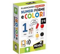 Headu - Flashcards Parlanti Numeri, Forme e Colori, Sviluppa la Logica dei più Piccoli, Un Gioco Educativo per Bambini dai 2 ai 4 anni, Made in Italy
