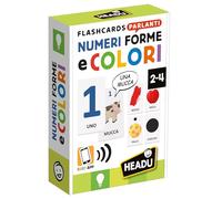 HEADU - Flashcards Parlanti Numeri, Forme e Colori, Sviluppa la Logica dei più Piccoli, Gioco Educativo Bambini 2 3 4 anni, Idea Regalo Bambino Bambina, Regalo Natale Pasqua Compleanno, Made in Italy