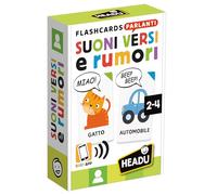 HEADU - Flashcards Parlanti Suoni, Versi e Rumori - 4 Giochi per i più Piccoli, Gioco Educativo Bambini 2 3 4 anni, Idea Regalo Bambino Bambina, Regalo Natale Pasqua Compleanno, Made in Italy