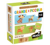 HEADU - Grande e Piccolo, Con Speciali Incastri Didattici, Un Gioco Educativo per Bambini dai 2 ai 4 Anni, Made in Italy