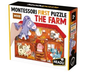 Headu HDUIT20140 Montessori First Puzzle the Farm