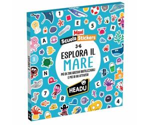 Headu HDUIT62586 Maxi Scuola Stickers Esplora Il Mare