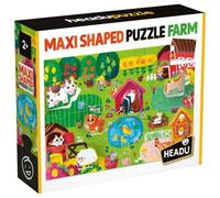 Headu HDUMU29556 Ecoplay - Shaped Puzzle Farm