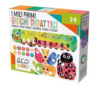 HEADU - I Miei Primi Giochi Didattici NEW - Numeri, Prime Parole, Memoria, Forme e Colori | Gioco Educativo Bambini 3 4 5 6 Anni, Prodotto Ecologico Realizzato con Carta Riciclata, Made in Italy