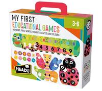 HEADU I miei primi giochi educativi | Giocattolo educativo, numeri, prime parole, memoria, forme e colori, età 3-6 anni