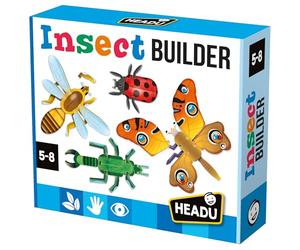 HEADU - Insect Builder NEW - Gioca e Scopri Come Sono Fatti gli Insetti | Giochi Educativi Bambini 5 6 7 8 Anni, Idea Regalo Bambino 6 anni, Regalo Compleanno Natale Scuola STEM, Made In Italy