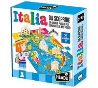 HEADU - Italia da Scoprire - Un Grande Puzzle per Conoscere il Mio Paese | Gioco Educativo 5-10 Anni, Puzzle Italia Bambini, Geografia e Monumenti per Bambini, Idea Regalo Natale, Made in Italy