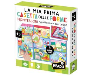 HEADU - La Mia Prima Casetta delle Forme Montessori New - Ogni Forma al Suo Posto! | Gioco Educativo per Bambini 1 2 3 Anni, Gioco Didattico con Il Metodo Montessori, Idea Regalo Natale Battesimo