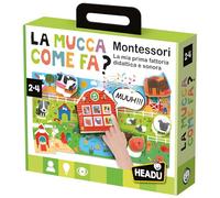 Headu La Mucca Come Fa Montessori La Mia Prima Fattoria Didattica E Sonora It57175 Gioco Educativo Per Bambini 2-4 Anni