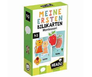 Headu-Le mie Prime Carte fotografiche Montessori Gioco educativo, Colore Verde, DE23264