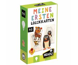 Headu-Le mie Prime Carte logiche Gioco educativo Montessori, Colore Verde, DE52477