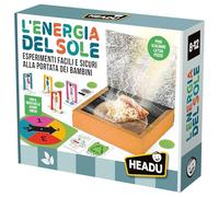 HEADU - L'Energia del Sole NEW - Esperimenti facili e sicuri alla portata dei bambini | Gioco Educativo Bambini 8 9 10 11 12 anni, Kit Esperimenti per Bambini, Regalo bambino, Made in Italy