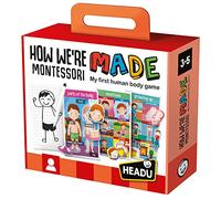 HEADU | Montessori How We are Made - il mio primo gioco sul corpo umano | Giochi e Puzzle Educativi | Età 3-5 anni