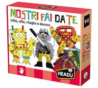 Gioco Creativo Per Bambini Crea Mostri Fai Da Te Headu 4-8anni Ritaglia e Decora