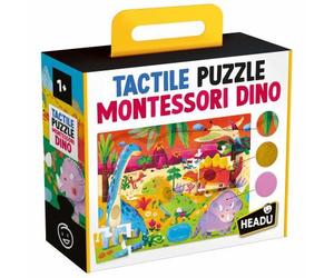 HEADU MU56790 TACTILE PUZZLE MONTESSORI DINO