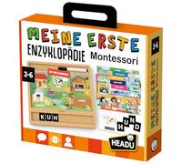 Headu "My First Encyclopedia Montessori - Impara a conoscere le parole, scrivere e leggere!: Gioco educativo per bambini dai 3 ai 6 anni, versione tedesca (DE59001)