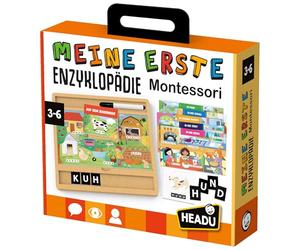 Headu "My First Encyclopedia Montessori - Impara a conoscere le parole, scrivere e leggere!: Gioco educativo per bambini dai 3 ai 6 anni, versione tedesca (DE59001)