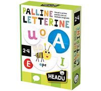 Headu Palline Letterine Vocali E Prime Parole Con Un Metodo Originale It54952 Gioco Educativo Per Bambini 2-4 Anni Made In Italy