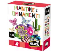 HEADU - Piantine e Ornamenti NEW - Crea il Tuo Giardino di Carta | Un Gioco Creativo per Bambini 4 5 6 7 8 Anni, Gioco Educativo Art & Craft, Kit Decoupage per Bambini, Idea Regalo, Made in Italy