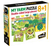 Headu- Farm Animali Domestici Puzzle 8+1, Multicolore, IT20867